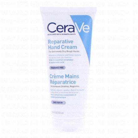 CERAVE Cr&egrave;me mains r&eacute;paratrice s&eacute;cheresses s&eacute;v&egrave;res, rugosit&eacute;s (100ml)