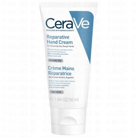 CERAVE Cr&egrave;me mains r&eacute;paratrice s&eacute;cheresses s&eacute;v&egrave;res, rugosit&eacute;s (50ml)