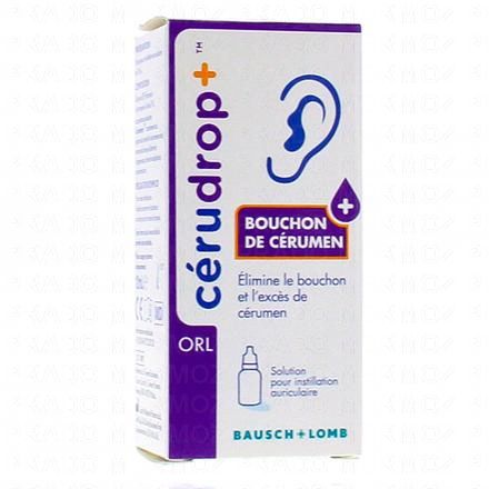 CERUDROP+ Audition - Solution pour bouchon de c&eacute;rumen 12ml BAUSCH & LOMB