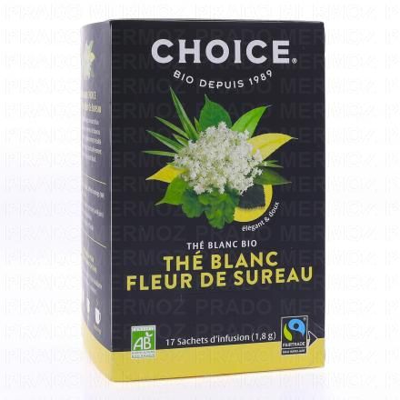 CHOICE Thé Blanc Fleur de Sureau 17 sachets