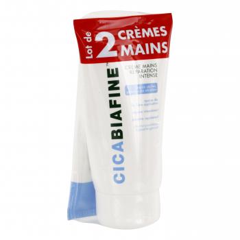 CICA BIAFINE Cr&egrave;me mains r&eacute;paration intense (lot de 2 tubes 75ml)