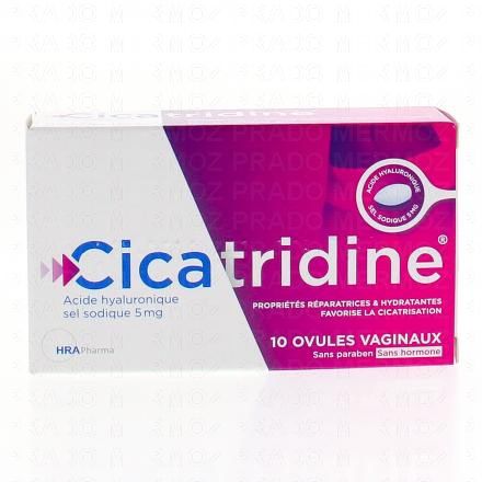 CICATRIDINE Ovules vaginaux acide hyaluronique x10