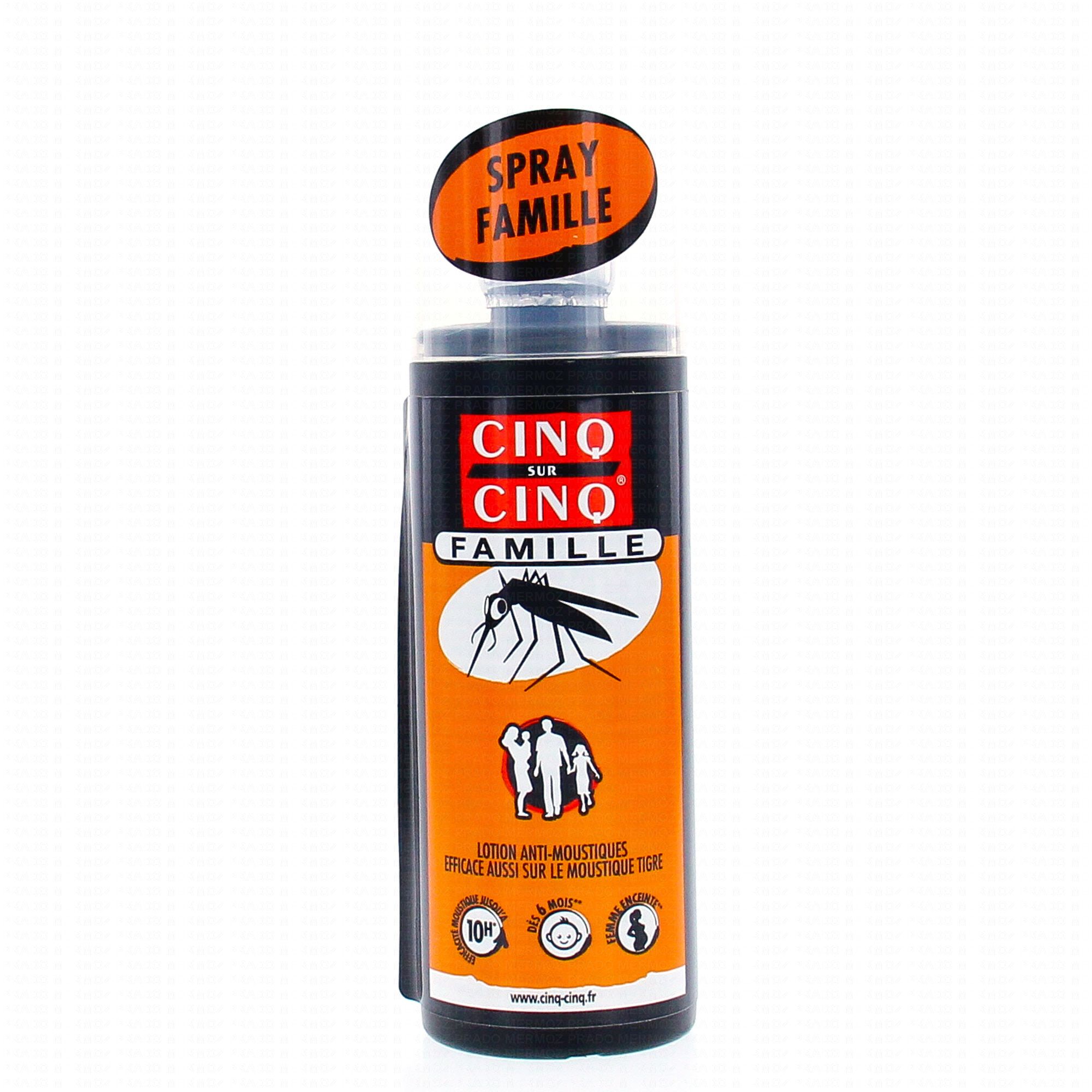 CINQ SUR CINQ Spray anti-moustiques 100ml - Parapharmacie Prado Mermoz