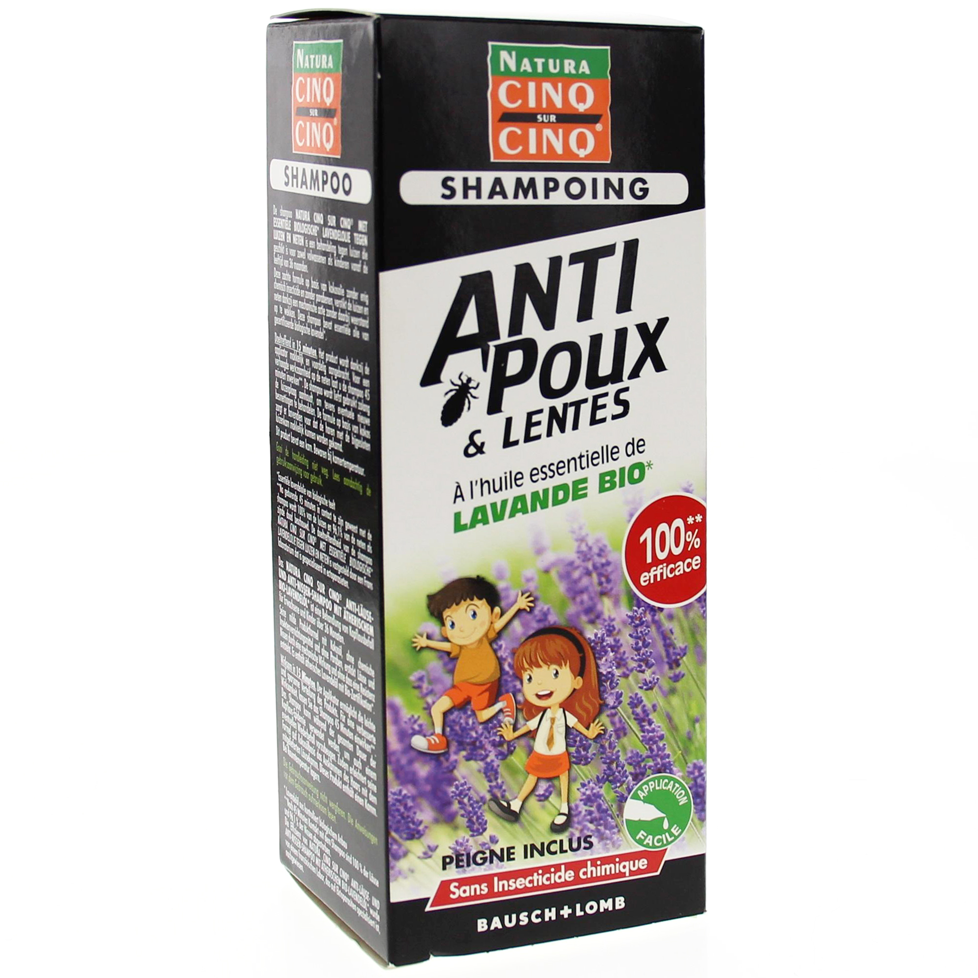 CINQ SUR CINQ Shampoing anti-poux et lentes 100ml - Pharmacie Prado Mermoz