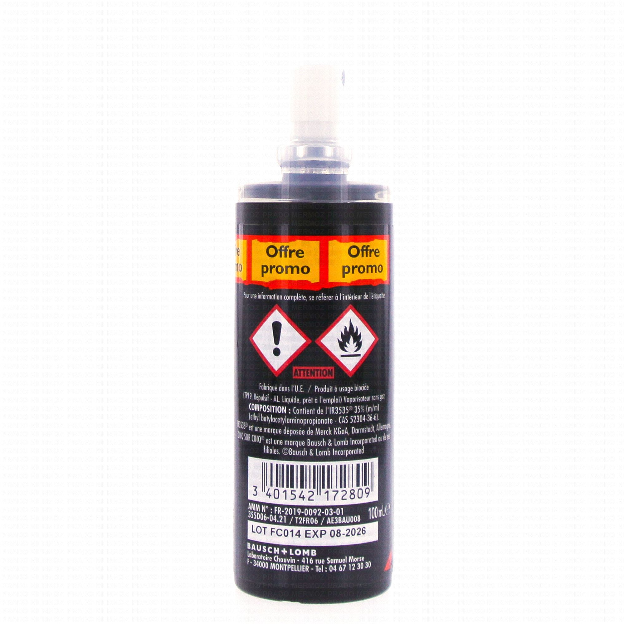 CINQ SUR CINQ Anti Acarien Spray 250ml - Parapharmacie Prado Mermoz