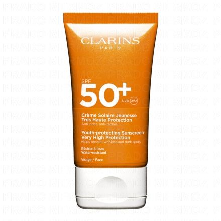 CLARINS Cr&egrave;me Solaire Jeunesse Visage SPF50+ 50ml