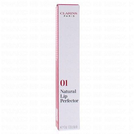 CLARINS Natural Lip Perfector - Embellisseur de l&egrave;vres Rose Shimmer n&deg;01 12ml