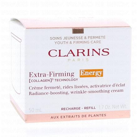 CLARINS Extra Firming Energy - Cr&egrave;me jour &eacute;clat vitamin&eacute;, fermet&eacute;, anti-rides (eco-recharge 50ml)