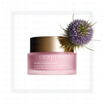 CLARINS Multi-Active Jour Cr&egrave;me lissante, booster d&rsquo;&eacute;clat - Toutes Peaux 50ml