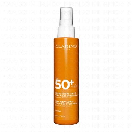 CLARINS Spray solaire lact&eacute; tr&egrave;s haute protection SPF50+ flacon 150ml