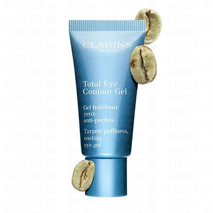 CLARINS Total Eye Contour Gel fra&icirc;cheur yeux anti-poches 20ml
