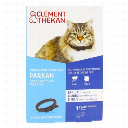 CLEMENT THEKAN Parkan Antiparasitaires collier chats 35cm