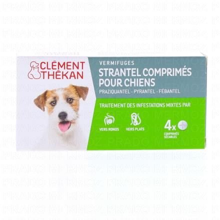 CLEMENT THEKAN Strantel Comprimés pour chien (x4 comprimés)