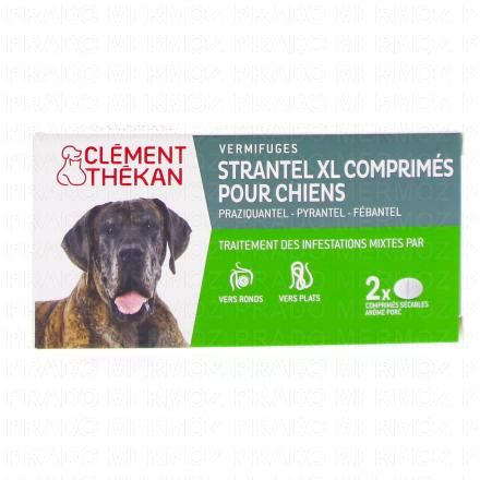 CLEMENT THEKAN Strantel XL Comprim&eacute;s pour chien x2