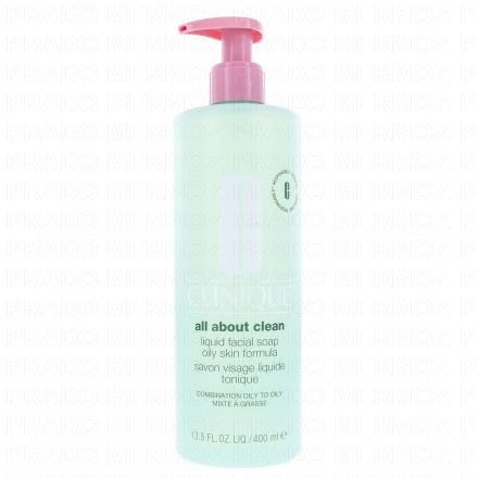 CLINIQUE Basic 3 Temps - Étape 1 : Savon Visage Liquide Tonique peaux mixtes à grasses (400ml)