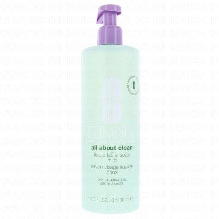 CLINIQUE Basic 3 Temps - Étape 1 : Savon Visage Liquide peaux sèches à très sèches (400ml)