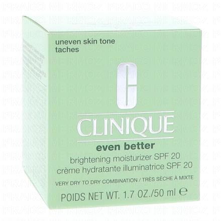 CLINIQUE Even Better&trade; Cr&egrave;me Hydratante Visage SPF20 Anti-taches Correction Teint 50ml