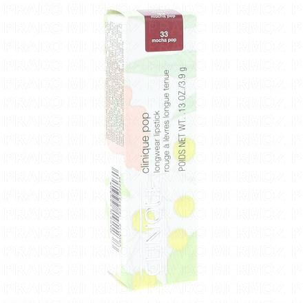 CLINIQUE Pop - Rouge &agrave; l&egrave;vres Satine 33 Mocha