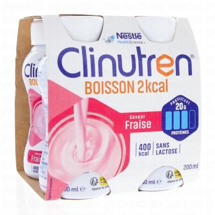 CLINUTREN Boisson Fraise 4x200ml