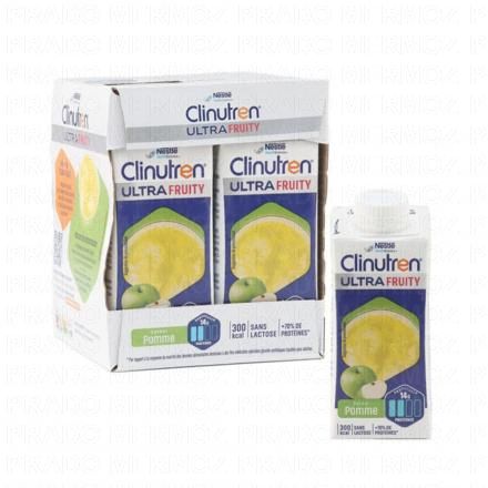 CLINUTREN Boisson Ultra Fruity brique 4x200ml (saveur pomme)