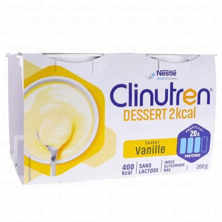 CLINUTREN Dessert 2kcal saveur Vanille 4x200g