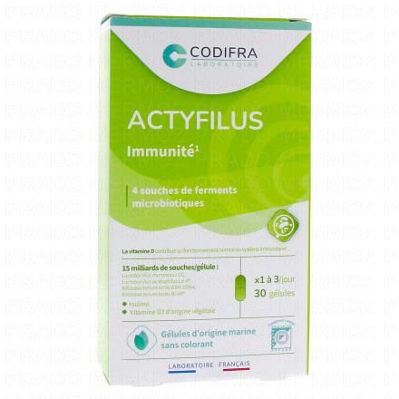 CODIFRA Actyfilus confort intestinal 30 gélules