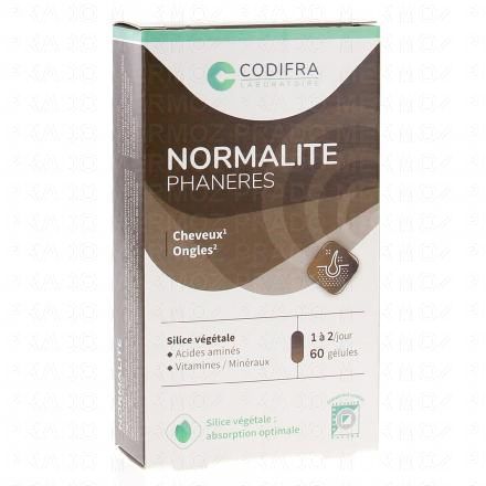 CODIFRA Normalite phanères cheveux et ongles 60 gélules