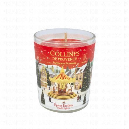 COLLINES DE PROVENCE Bougie Parfum&eacute;e Epices Etoil&eacute;es (75g)