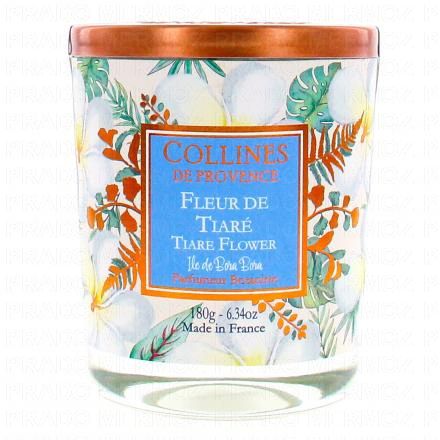 COLLINES DE PROVENCE Bougie Parfum&eacute;e Fleur de Tiar&eacute; 180g Edition Et&eacute;