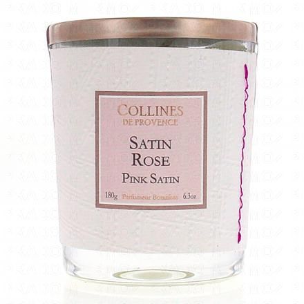 COLLINES DE PROVENCE Bougie Parfumée Satin Rose 180g