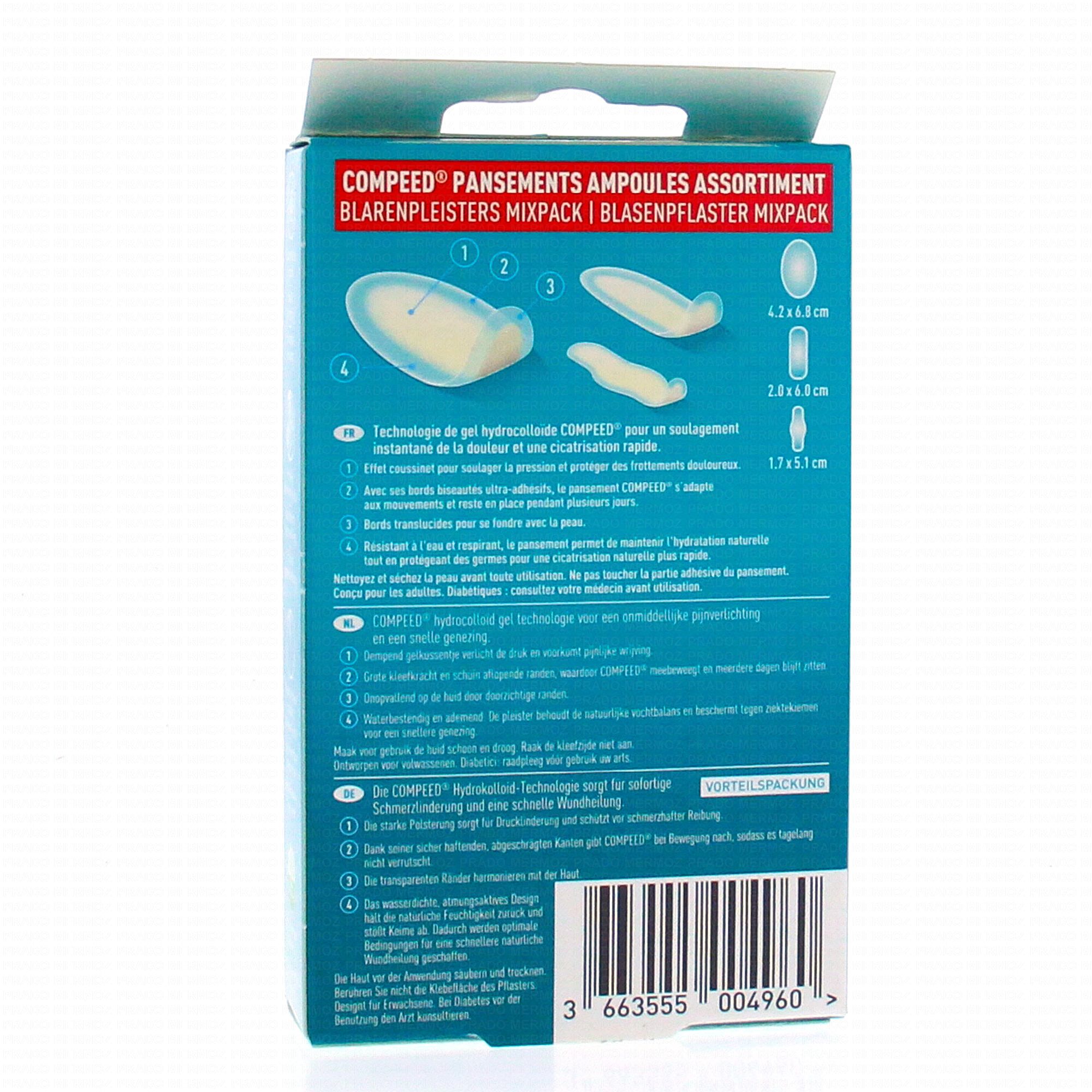 Compeed Pansements Ampoules Assortiment x10