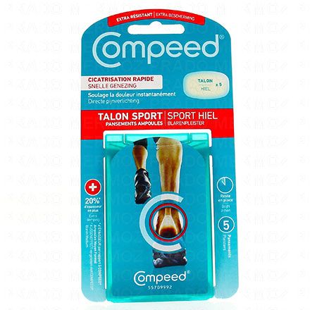 COMPEED Pansement ampoules talon sport x 5