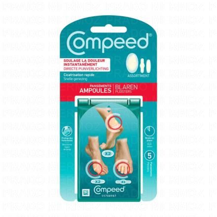 COMPEED Pansements Ampoules Assortiment boite de 5