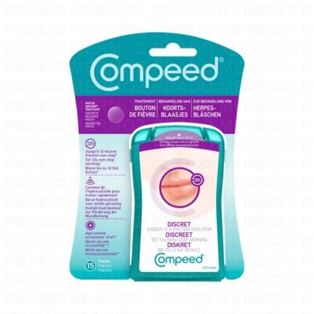 COMPEED Patch bouton de fi&egrave;vre Discret x 15