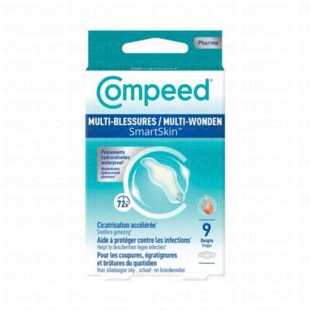 COMPEED Smartskin - Pansement Multi-blessures boite de 9 (sp&eacute;cial doigts)