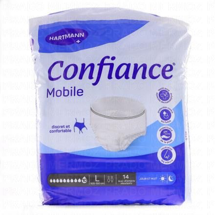 CONFIANCE Mobile - Sous-vêtements absorbants (10 gouttes taille l x14 unités)