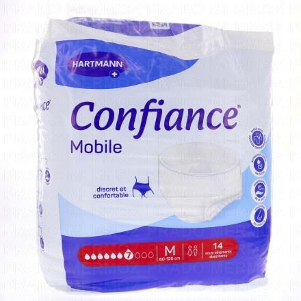 CONFIANCE Mobile - Sous-vêtements absorbants (7 gouttes taille m x14 unités)