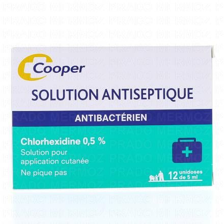 COOPER Solution antiseptique chlorhexidine 0,5%