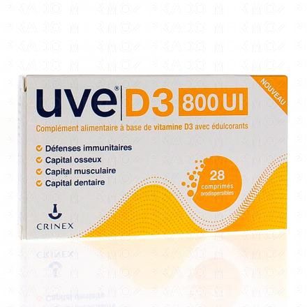 CRINEX UVE D3 800 UI x28 comprim&eacute;s