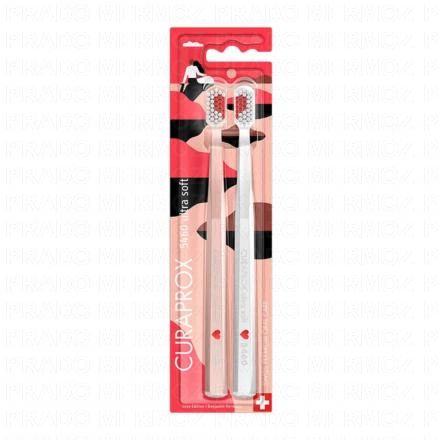 CURAPOX Cs 5460 Ultra Soft Love - Brosse &Agrave; Dents &Eacute;dition Love x2