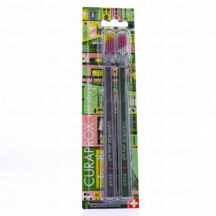 CURAPROX CS 5460 Ultra Soft - Brosse &agrave; dents (lot de 2 - edition recycl&eacute;e)