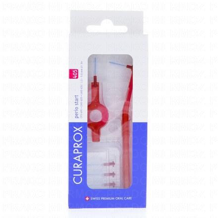 CURAPROX Perio Plus - 5 brossettes interdentaires + 1 manche (n&deg;405 rouge)