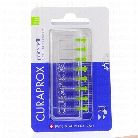 CURAPROX Prime Refill 8 Recharges Brossettes (vert 011)