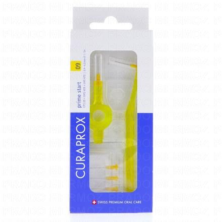 CURAPROX Prime Start - 5 Brossettes Interdentaires + 2 Manches (n°09 jaune)