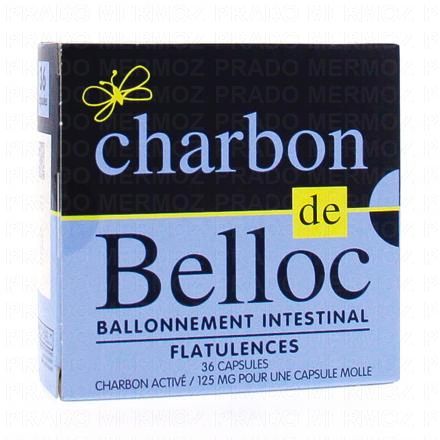 Charbon de belloc 125 mg (boîte de 36 capsules)