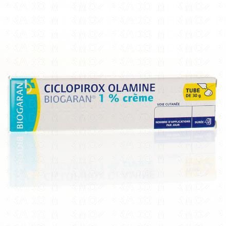 BIOGARAN Ciclopirox olamine 1% cr&egrave;me tube de 30 g