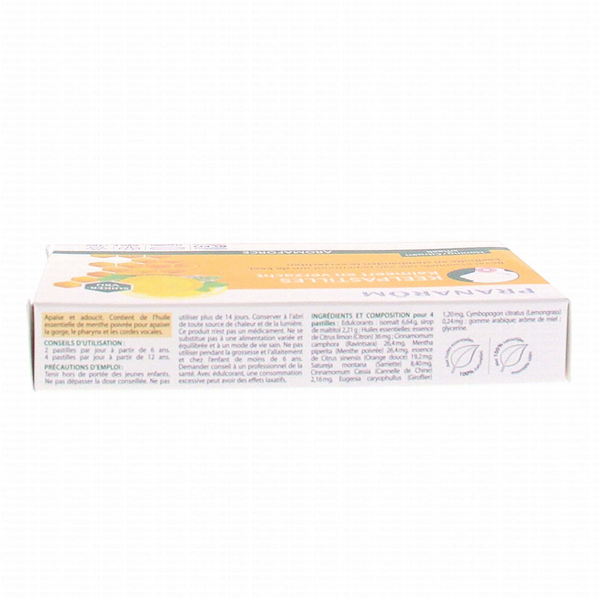 Aromaforce Pastilles Gorge Miel Citron de Pranarôm