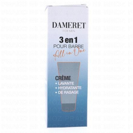 DAMERET Crème 3en1 pour Barbe 100ml