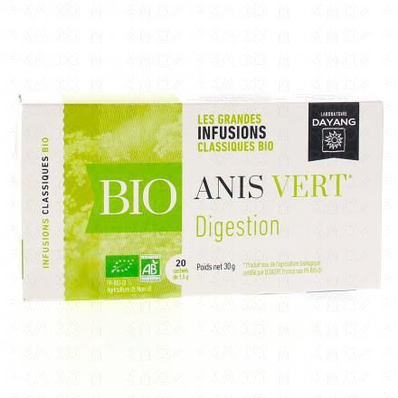 DAYANG Infusion bio anis vert 20 sachets