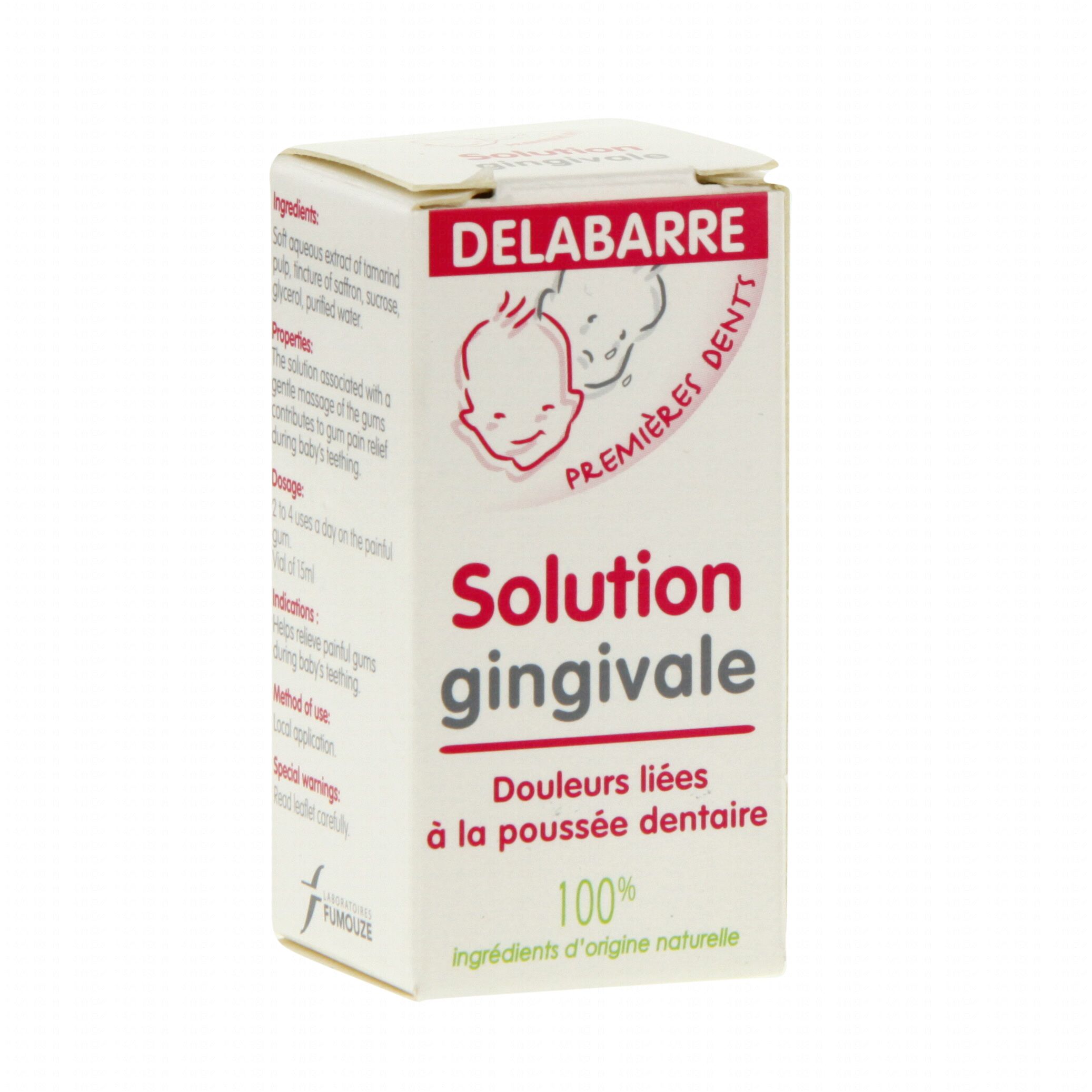 Delabarre Solution Gingivale Premieres Dents Flacon 15ml Pharmacie En Ligne Prado Mermoz